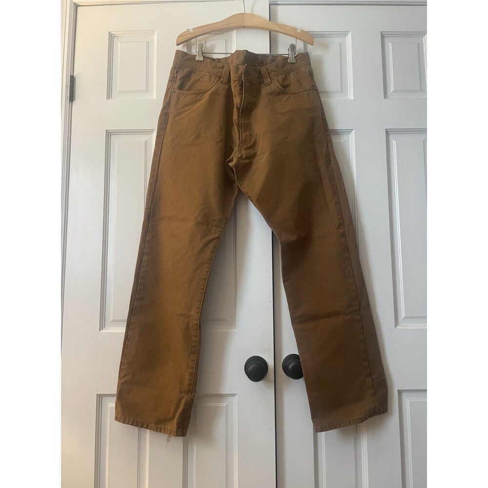 Filson Dry Tin Cloth 5-Pocket Pants Workwear Hunting Canvas Brown Whiskey Mens